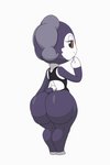 2021 2d_animation animated anthro ass_clapping big_butt blinking bottom_heavy bouncing_butt butt butt_jiggle butt_squish digital_media_(artwork) female frame_by_frame generation_8_pokemon half-closed_eyes hi_res horn huge_butt indeedee jiggling looking_back narrowed_eyes nintendo pokemon pokemon_(species) short_playtime short_stack simple_background smile solo squish tansau thick_thighs twerking white_background wide_hips