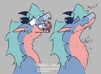 anthro bodily_fluids duo female feral in_mouth larger_female larger_feral muffled_scream neck_bulge open_mouth saliva saliva_string size_difference swallowing swallowing_sound_effect tongue unwilling_prey vore dragonlady_(artist) mythology drella_(drellafox) lem_(lem75) canid canine dragon fox mammal mythological_creature mythological_scalie scalie hi_res