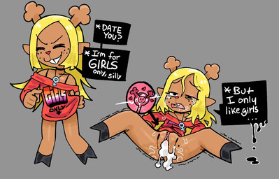after_rape after_sex age_difference anthro before_and_after blonde_hair bodily_fluids crying cum cum_inside dialogue dialogue_box dripping drooling female female_symbol forced gender_symbol genital_fluids hair heart_symbol imminent_sex impregnation_view leaking_cum lesbian_correction lesbian_pride_colors lgbt_pride male male/female orientation_play penetration pride_colors rape saliva sex shaking smile solo speech_bubble sperm_dominating_ovum spread_legs spreading stated_sexuality symbol tears twitching vaginal_fluids young young_anthro young_female young_penetrated younger_female younger_penetrated 1her0 deltarune instant_loss_2koma undertale_(series) noelle_holiday deer humanoid mammal new_world_deer hi_res