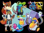 ambiguous_gender anthro bodily_fluids drooling electronics frown_eyebrows group headphones knight knight_armor machine male saliva shovel simple_background teeth tools transparent_background warrior ionicisaac cyberconnect2 dragon_quest lethal_league little_tail_bronx shovel_knight solatorobo space_dandy square_enix yacht_club_games latch qt_(space_dandy) red_savarin shovel_knight_(character) akita akita_inu canid canine caninu canis domestic_dog ghost ghost_(pac-man) goo_creature mammal robot slime_(blob) slime_(dragon_quest) spirit spitz 2014 4:3 absurd_res alpha_channel hi_res