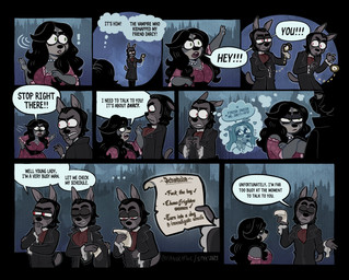9_panel_comic anthro ascot black_border black_hair border breasts cleavage clenched_teeth clock clothed clothing dialogue dress duo ears_back eyes_closed female fur gem grey_body grey_fur hair half-closed_eyes heart_symbol humor jewelry long_hair male narrowed_eyes necklace open_mouth open_smile pearl_(gem) pearl_necklace pivoted_ears pocketwatch profanity simple_background smile speech_bubble suit teeth text thought_bubble watch wide_eyed fleetwoodbrak darcy_(fleetwoodbrak) gwyllgi_(cadaverrdog) canid canine canis mammal vampire wolf english_text hi_res