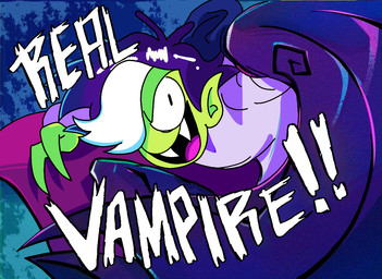 angry male not_furry solo unknown_artist bat mammal undead vampire zombie