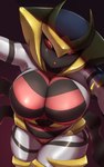 anthro big_breasts breasts female front_view genitals looking_at_viewer open_mouth pussy solo faejunkie nintendo pokemon generation_4_pokemon giratina legendary_pokemon origin_forme_giratina pokemon_(species) 2022 5:8 absurd_res digital_media_(artwork) hi_res