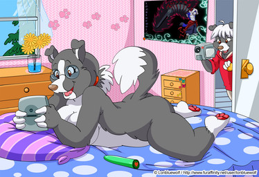 adult_focus age_difference anthro bed bedroom being_watched big_breasts bouquet breasts brown_eyes camera casual_nudity clothed clothed/nude clothed_anthro clothed_male clothing curtains detailed_background dildo duo eyebrows eyelashes eyewear eyewear_only female flower flower_bouquet fur furniture gaming glass glasses glasses_only grey_body grey_fur grey_hair hair happy heart_symbol inside long_hair looking_at_another lying lying_on_bed male multicolored_body multicolored_fur nude older_female on_bed on_front open_mouth overweight overweight_female pawpads paws peeping pillow pink_pawpads plant poster raised_tail recording sex_toy side_boob slightly_chubby solo_focus sticker tail tongue topwear tree vibrator voyeur water wearing_glasses white_body white_fur window young young_anthro young_male younger_male lonbluewolf longinus_bluewolf arthropod border_collie butterfly canid canine canis collie domestic_dog herding_dog insect lepidopteran mammal pastoral_dog sheepdog 2013 digital_media_(artwork) brother_(lore) brother_and_sister_(lore) incestuous_temptation_(lore) incestuous_voyeur_(lore) sibling_(lore) sister_(lore)