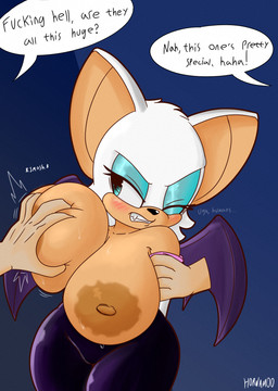 angry anthro areola big_breasts blush breast_grab breasts clothed clothing dialogue eyeshadow female forced gloves grope group hand_on_breast handwear huge_breasts interspecies makeup membrane_(anatomy) membranous_wings nipples restrained simple_background teeth text trio wings hornamoo sega sonic_the_hedgehog_(series) rouge_the_bat bat human mammal absurd_res digital_media_(artwork) english_text hi_res