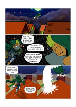 adventure clothed clothing critterkin dialogue fantasy hiroko humor kisuke mask solo text fabian_zibb_(artist) trapfinders katya kobold scalie absurd_res comic english_text hi_res