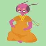 ambiguous_gender clothed clothing machine pink_body pregnant pregnant_humanoid solo unknown_artist rain_world videocult five_pebbles_(rain_world) humanoid iterator_(rain_world) robot robot_humanoid absurd_res colored hi_res shaded