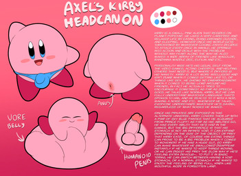 anus balls belly blush bulge clothed clothing description detailed_bulge eyes_closed front_view genitals male multiple_angles nude panties panties_only penis rear_view sitting_on_belly solo standing topless underwear underwear_only vore tepigfan101 kirby_(series) nintendo kirby alien waddling_head absurd_res hi_res model_sheet