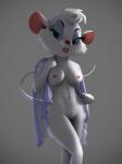 3:4 anthro blue_eyes breasts clothing curvy_figure digital_media_(artwork) disney eyelashes eyeshadow female light lighting makeup mammal miss_kitty_mouse miss_kitty_mouse_(artist) mouse murid murine nipples nude rodent simple_background smile solo the_great_mouse_detective thick_thighs wide_hipped_female wide_hips