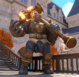 2_horns anthro armor balls black_body black_fur breastplate challenging_viewer chateau clothing facial_piercing foreskin fur genitals glowing glowing_eyes hammer headgear helmet holding_hammer holding_melee_weapon holding_object holding_polearm holding_tool holding_weapon horn leaf male mansion melee_weapon muscular muscular_anthro muscular_male nose_piercing nose_ring orange_leaves outside penis penis_poking_out piercing plant polearm red_eyes ring_piercing sabatons schynbalds sculpture septum_piercing septum_ring solo spaulder statue text tools tree underwear vambrace warhammer weapon white_clothing white_underwear slakinator reptilligator_(modeler) blizzard_entertainment european_mythology greek_mythology mythology overwatch minotaur_reinhardt reinhardt_(overwatch) bovid bovine mammal minotaur 2024 3d_(artwork) artist_name digital_media_(artwork) hi_res