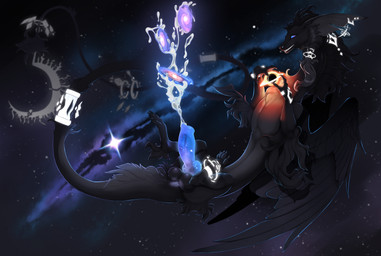 balls black_hole bodily_fluids claws cosmic_background cum cumshot ejaculation feathers feet feral fingers fur galaxy genital_fluids genitals hands-free intergalactic_macro macro male penis smile solo space spacescape spontaneous_ejaculation star tail teeth terra_macro toes wings ishiru mythology riensifir_(zessique) dragon furred_dragon furred_scalie mythological_creature mythological_scalie scalie 2026 digital_drawing_(artwork) digital_media_(artwork) hi_res