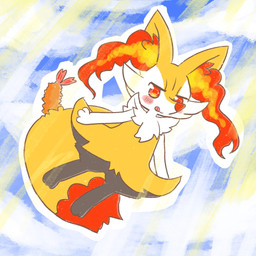 :3 ambiguous_anthro ambiguous_gender anthro biped blush detailed_background dipstick_tail flying food front_view licking licking_lips light light_beam looking_at_viewer markings mouth_closed nude_ambiguous nude_anthro object_in_tail outline shrimp_(food) snout solo sunbeam sunlight tail tail_markings tongue tongue_out annyui0611 nintendo pokemon braixen canid generation_6_pokemon mammal pokemon_(species) 1:1 2021 colored digital_drawing_(artwork) digital_media_(artwork) digital_painting_(artwork) full-length_portrait hi_res japanese_description painting_(artwork) portrait translated_description