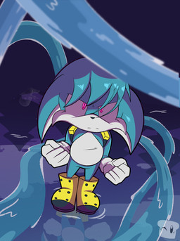 blue_body blue_fur cloud floppy_ears fur looking_at_viewer male plant reflection serious_face solo tree water breadinatoarts idw_publishing sega sonic_the_hedgehog_(comics) sonic_the_hedgehog_(idw) sonic_the_hedgehog_(series) kitsunami_the_fennec canid canine canis domestic_dog fennec_fox fox hybrid mammal true_fox absurd_res hi_res