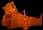 animal_genitalia animal_penis balls border erection feral fur genitals male nude open_mouth penis solo transparent_border ursine_penis magzol brother_bear disney kenai_(brother_bear) bear brown_bear grizzly_bear mammal ursine alpha_channel hi_res