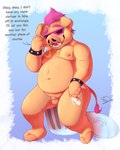 anthro balls biped eyewear food foreskin genitals humanoid_genitalia humanoid_penis male penis pizza small_penis solo sunglasses text pekkorekko teenage_mutant_ninja_turtles bebop mammal mutant_(tmnt) suid suine sus_(pig) wild_boar absurd_res english_text hi_res