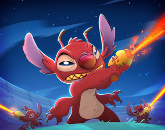 4_arms 4_fingers antennae_(anatomy) anthro brown_claws chest_tuft claws clone featureless_crotch finger_claws fingers fur group head_tuft holding_object holding_ranged_weapon holding_weapon male multi_arm multi_limb multicolored_antennae narrowed_eyes night outside plasma_blaster_(lilo_and_stitch) plasma_gun ranged_weapon raygun red_body red_fur red_nose shooting stadium standing teeth trio tuft weapon yellow_teeth arnaldo_petazoni disney lilo_and_stitch leroy_(lilo_and_stitch) alien experiment_(lilo_and_stitch) 2025 hi_res
