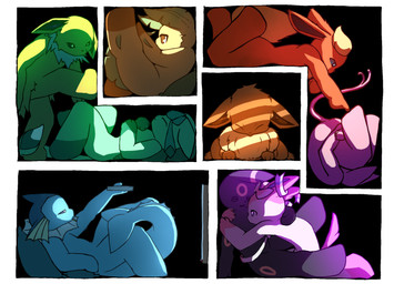 anthro big_tail black_background black_body black_fur blue_body blue_light blue_pillow blue_skin brown_feet cuddling electronics feet female fish_tail fur golden_hour green_leaves green_light green_pillow group lying male on_back on_front one_foot_on_ground one_foot_raised one_foot_up orange_body orange_fur orange_light pillow pink_body pink_fur poking purple_body purple_fur purple_light red_light shark_tail shy simple_background sitting sleeping tail television tickling tired tv_remote watching_movie watching_television white_background white_body white_fur yellow_body yellow_light loki0798 nintendo pokemon eevee eeveelution espeon flareon generation_1_pokemon generation_2_pokemon generation_4_pokemon generation_6_pokemon glaceon jolteon leafeon pokemon_(species) sylveon umbreon vaporeon hi_res