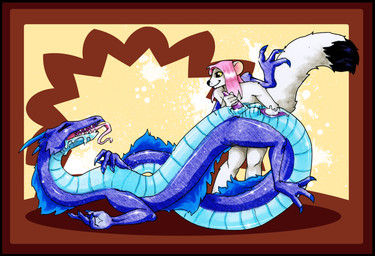 animal_genitalia anthro anus blue_body blue_scales bodily_fluids claws drooling duo female fisting genital_slit genitals hair handjob horn long_hair looking_pleasured male male/female penetration penile pink_hair saliva scales sex size_difference smile tail tongue tongue_out drink_(artist) mythology dragon mammal mustelid musteline mythological_creature mythological_scalie scalie stoat true_musteline weasel 2008