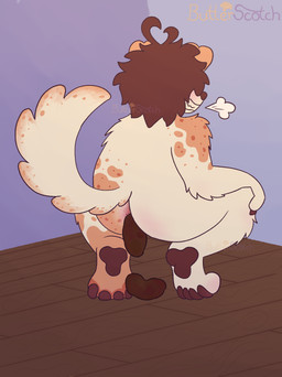 anthro anus blush brown_hair butt claws corner crouching fangs feces feces_pile feet floor fluffy foot_fetish fur grunting hair hindpaw holding_both_knees holding_both_legs holding_knee holding_leg male messy multicolored_body multicolored_fur paws pooping pooping_on_floor pushing raised_tail short_hair solo spots straining tail teeth wall_(structure) white_body white_fur wood wood_floor bwuhterscotch scotch_(bwuhterscotch) canid canine canis domestic_dog herding_dog mammal old_english_sheepdog pastoral_dog sheepdog absurd_res hi_res