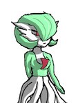 breasts chest_spike clothed clothing female green_body green_hair green_skin hair not_furry pseudo_clothing pseudo_hair red_eyes simple_background sketchy solo spikes spikes_(anatomy) white_background white_body white_skin additionalespeon333 nintendo pokemon gardevoir generation_3_pokemon humanoid mammal pokemon_(species) 2025 3:4 colored hi_res shaded simple_shading sketch