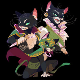 anthro black_background boots cape clothing dagger ear_piercing fangs female footwear jewelry looking_aside looking_at_viewer looking_away mask melee_weapon necklace open_mouth piercing shoes simple_background solo teeth tongue weapon whiskers hydaen dreamworks puss_in_boots_(franchise) kitty_softpaws domestic_cat felid feline felis mammal 1:1 hi_res