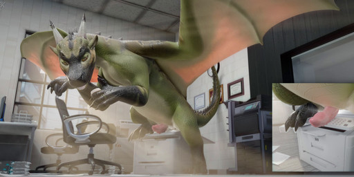 anus certificate chair clock container cup drinking_coffee electronics feral furniture genitals green_body horn light light_beam male monitor nude office office_chair paper paper_stack penis printer scanning solo sound_effects spilling_drink spread_wings sunbeam sunlight table window window_light wings kenresek mythology green_dragon_(untied_verbeger) dragon mythological_creature mythological_scalie scalie 3d_(artwork) 3d_animation 7:3 absurd_res animated digital_media_(artwork) hi_res short_playtime sound widescreen