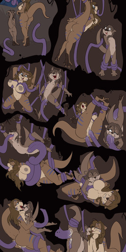 abdominal_bulge adult_on_young age_difference anal anal_penetration anthro areola belly big_belly big_breasts big_butt biped black_nose bodily_fluids breast_play breast_size_difference breasts brown_body brown_fur brown_hair butt consentacles countershade_face countershade_fur countershade_torso countershading cum cum_in_ass cum_in_vagina cum_inflation cum_inside cum_splatter digitigrade double_penetration duo eyebrows fellatio female flat_chested fur genital_fluids genitals hair half-closed_eyes huge_penetration humanoid_genitalia humanoid_vulva inflation inside kissing kneeling larger_female long_hair looking_pleasured mature_female multicolored_body multicolored_fur narrowed_eyes nipple_fetish nipple_play nipple_suck nipples nude older_female open_mouth oral oral_penetration penetration penile restrained restrained_by_tentacles saliva saliva_string sex short_hair size_difference smaller_female spitroast standing sucking suspended_via_tentacles suspension tan_body tan_countershading tan_fur teeth tentacle_in_ass tentacle_in_mouth tentacle_in_vagina tentacle_penetration tentacle_sex tentacles tongue two_tone_body two_tone_fur vaginal vaginal_fluids vaginal_penetration vulva young young_anthro young_female younger_female fuf mammal mustelid otter 2018 absurd_res comic hi_res daughter_(lore) incest_(lore) mother_(lore) mother_and_child_(lore) mother_and_daughter_(lore) parent_(lore) parent_and_child_(lore) parent_and_daughter_(lore)