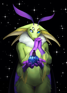 antennae_(anatomy) anthro biped claws clothed clothed_anthro clothed_male clothing duo fingers front_view fur hair male nude nude_anthro nude_male rear_view smile standing tail wings plgdd arthropod felid feline insect lepidopteran mammal moth 2025 digital_drawing_(artwork) digital_media_(artwork) hi_res