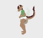 air_puff anthro brown_body brown_fur brown_hair clothed clothing diaper eyes_closed eyewear feces full_diaper fur glasses green_clothing green_shirt green_topwear hair horn male pantsless raised_tail shirt smelly soiled_diaper soiling solo standing stink_fumes tail tail_fluff tail_mane teeth topwear touching_diaper unclean_diaper used_diaper wearing_glasses young young_anthro young_male vexxydragon mythology starbuck dragon furred_dragon furred_scalie mythological_creature mythological_scalie scalie hi_res