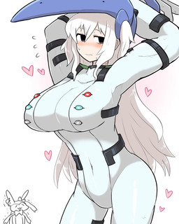 alternate_color alternate_species ambiguous_gender big_breasts blush breasts cleavage clothed clothing duo female hair heart_symbol human_focus humanized long_arms mask muscular muscular_arms navel_outline not_furry_focus solo_focus text tight_clothing wearing_mask white_clothing white_hair wide_hips kasugai_(de-tteiu) jewish_mythology mythology nintendo pokemon eeveelution generation_4_pokemon generation_6_pokemon human legendary_pokemon mammal mythological_creature mythological_golem pokemon_(species) regigigas shiny_pokemon sylveon 4:5 japanese_text