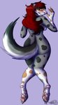 anthro butt feetpaw female nude solo arwenscoots conditional_dnp arwen domestic_ferret hybrid khonorik mammal mustelid musteline true_musteline weasel hi_res