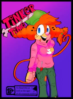 age_restriction anthro blue_eyes bottomwear breasts clothing denim denim_bottomwear denim_clothing doll eyelashes female freckled_face freckles green_bottomwear green_clothing green_hair green_jeans green_pants hair hands_behind_back hoodie jeans long_eyelashes looking_at_viewer machine open_mouth open_smile orange_hair orange_tail pants pink_clothing pink_hoodie pink_nose pink_topwear screw screwdriver smile solo standing tail tan_body text tools topwear ghostspookygoo idw_publishing sega sonic_the_hedgehog_(comics) sonic_the_hedgehog_(idw) sonic_the_hedgehog_(series) belle_the_tinkerer animate_inanimate badnik living_doll living_puppet cover cover_art cover_page english_text hi_res