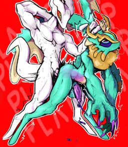 2_horns abdominal_bulge anal anal_penetration animal_genitalia anthro antlers balls bent_over biped bodily_fluids chest_tuft colored_cum colored_nails countershading cum cum_on_ground cum_on_leg cum_while_penetrated cumshot digitigrade dipstick_tail duo ear_grab ejaculation eye_roll fingernails fluffy fluffy_tail from_behind_position fur genital_fluids genitals hand_behind_head head_wings horn huge_wings looking_at_another male male/male markings mouthless multicolored_body multicolored_eyes multicolored_fur muscular muscular_anthro muscular_male nails neck_tuft nude_anthro nude_male onomatopoeia outline penetration penile penile_penetration penis penis_in_ass pink_eyes plap pupils purple_cum purple_fingernails purple_nails purple_penis purple_sclera red_background red_sclera rough_sex sex shaking sheath simple_background sound_effects standing_doggystyle sweat sweatdrop tail tail_aside tail_markings tan_body tan_fur teal_balls teal_body teal_eyes teal_fur text three-quarter_view thrusting tremble_lines tremble_spikes trembling tuft unusual_bodily_fluids unusual_cum unusual_genital_fluids unusual_wing_placement white_body white_outline white_pupils white_skin wings x-ray_view yellow_eyes thorny earthbound_(series) kirby_(series) kirby_and_the_forgotten_land nintendo fecto_elfilis giygas alien chinchilla chinchillid gieeg mammal rodent starling_(kirby) 2025 crossover digital_drawing_(artwork) digital_media_(artwork) english_text hi_res
