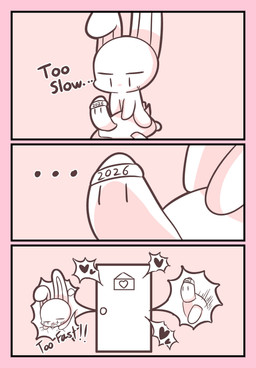 ambiguous_gender anthro anthro_on_feral bestiality biped border duo feral floppy_ears fur obscured_sex pink_border quadruped white_body white_fur unifish_0 lagomorph leporid mammal rabbit reptile scalie turtle 2026 absurd_res hi_res