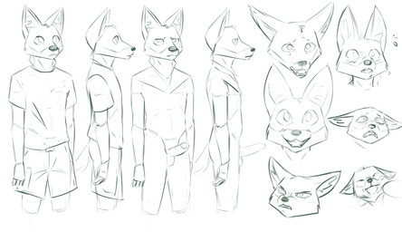 adolescent angry anthro balls big_ears big_eyes biped blush blush_lines bodily_fluids bottomwear cheek_tuft clothed clothed_anthro clothed_male clothing ears_down erection eyes_closed facial_tuft fangs fingers flustered flying_sweatdrops fully_clothed fully_clothed_anthro fully_clothed_male fur fur_tuft genitals glans happy humanoid_genitalia humanoid_penis inner_ear_fluff iris looking_at_viewer male male_anthro mouth_closed narrowed_eyes no_pupils nude nude_anthro nude_male open_mouth open_smile penis pivoted_ears pointy_ears prick_ears sad shirt shorts smile smiling_at_viewer snout solo standing sweat sweatdrop t-shirt teeth topwear tuft young redout canid canine canis coyote mammal 2021 black_and_white digital_drawing_(artwork) digital_media_(artwork) headshot_portrait hi_res line_art model_sheet monochrome portrait three-quarter_portrait