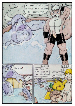 2_horns 3_fingers animal_genitalia animal_penis anthro barazoku bath bathing bathroom bathtub biceps big_muscles big_pecs black_clothing blonde_hair blue_body blue_eyes blush blush_lines border bracelet brown_body brown_fur brown_hair clothing comic_panel dialogue equine_genitalia equine_penis erection eyes_closed fingers fluffy fluffy_tail fur genitals group group_sex hair hand_behind_head heart_symbol horn humanoid_genitalia humanoid_penis in_bathtub jewelry licking long_hair male male/male manly medieval medieval_clothing medieval_fantasy multicolored_body multicolored_fur muscular muscular_anthro muscular_male nude oral pecs penile penis penis_lick relaxing seductive sex speech_bubble squirrel_tail sucking tail text thick_penis tongue vein veiny_penis water wet white_border white_hair yellow_body yellow_fur dashthefox blizzard_entertainment mythology warcraft dashfox dominios ebro fill_(furryratchet) kai_(dash_fox) bovid bovine canid canine fox mammal mustelid otter rodent sciurid tauren tree_squirrel absurd_res colored_pencil_(artwork) comic english_text hi_res traditional_media_(artwork)