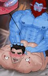 abs anal anal_penetration back_muscles beard big_butt big_dom_small_sub big_muscles big_nipples big_pecs big_penis blue_body blush bodily_fluids body_hair butt chest_hair doggystyle dominant dominant_humanoid dominant_male duo erect_nipples erection facial_hair forced from_behind_position genitals hair heart_symbol holding_partner human_on_humanoid human_penetrated humanoid_dominating_human humanoid_penetrating humanoid_penetrating_human internal interspecies larger_humanoid larger_male male male/male male_penetrated male_penetrating male_penetrating_male muscular muscular_human muscular_humanoid muscular_male nipples nude pecs penetration penile penile_penetration penis penis_in_ass pointy_ears red_hair sex sideburns size_difference smaller_human smaller_male smaller_penetrated submissive submissive_human submissive_male sweat text tusks manbocm league_of_legends riot_games tencent darius_(lol) trundle human humanoid mammal troll_(mythology) 2025 english_text hi_res