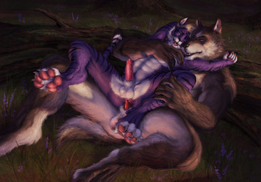 abs anal anal_knotting anal_penetration animal_genitalia animal_penis anthro anthro_on_anthro anthro_penetrated anthro_penetrating anthro_penetrating_anthro brown_body brown_fur canine_genitalia canine_penis claws digitigrade duo fangs feet feline_genitalia feline_penis forest fur genitals hair heterochromia hindpaw knot knot_root knotting log male male/male male_penetrated male_penetrating male_penetrating_male nature nature_background paws pecs penetration penis plant purple_body purple_fur sex sheath teeth tongue tongue_out tree white_body white_fur wood s_anima mythology kittychance canid canine canis felid mammal mythological_canine mythological_creature pantherine tiger werecanid werecanine werecreature werewolf wolf absurd_res hi_res