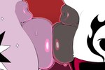 animal_genitalia anthro anthro_on_anthro anus ball_size_difference balls balls_touching big_balls bodily_fluids clothing cutie_mark duo fully_sheathed genitals huge_balls intersex intersex/intersex legwear sheath side_view sweat sweaty_balls sweaty_genitalia thick_thighs thigh_highs cold-blooded-twilight friendship_is_magic hasbro my_little_pony lilith_(zajice) twilight_sparkle_(mlp) equid equine horse mammal pony 2024 3:2