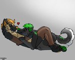 anthro duo female fur green_pawpads hug love male male/female pawpads paws yellow_pawpads sharicgshep canid canine canis domestic_dog german_shepherd herding_dog mammal pastoral_dog