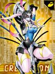 anthro armor digitigrade female mask solo unknown_artist bandai_namco digimon crescemon digimon_(species) lagomorph leporid mammal rabbit 3:4 low_res official_art