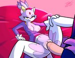 anthro duo female genitals male male/female penetration penis pussy sex sex_on_bed vaginal vaginal_penetration prate-dragon sega sonic_the_hedgehog_(series) blaze_the_cat domestic_cat felid feline felis mammal hi_res