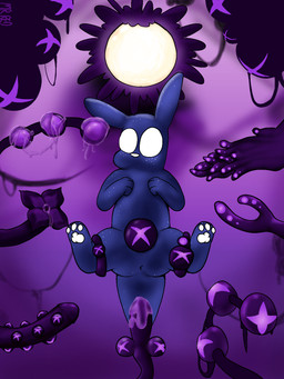 ambiguous_gender anal_beads anthro anus bioluminescence bioluminescent_eyes bulb bumped_dildo dildo duo freckled_face freckles glowing imminent_anal knot knotted_dildo larger_ambiguous liquid looking_at_dildo looking_at_object looking_at_sex_toy looking_at_tentacle lube lube_on_dildo male nubbed_dildo null null_bulge null_bulge_rot_(rain_world) pawpads paws purple_dildo sex_toy size_difference smaller_male star_pattern surrounded_by_penises suspended_via_tentacles suspension tail tentacles tentacles_around_legs tentacles_everywhere white_pawpads mister_redintong rain_world videocult the_prince_(rain_world) watcher_(rain_world) rot_(rain_world) slugcat hi_res