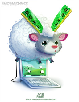 blue_eyes computer electronics feral fur grey_body grey_fur humor laptop male microchip pun simple_background solo text visual_pun white_background white_body white_fur piper_thibodeau bovid caprine mammal sheep digital_media_(artwork) digital_painting_(artwork) english_text painting_(artwork) url