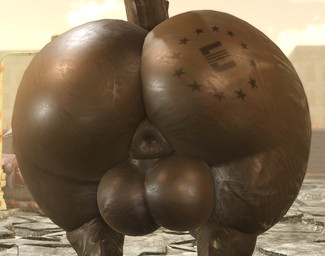 all_fours anthro anus backsack balls big_balls big_butt branded butt butt_focus day enclave_(fallout) genitals glistening glistening_balls glistening_body glistening_butt glistening_genitalia glistening_skin huge_balls huge_butt light male nude outside puffy_anus solo sunlight tail thick_tail willie_piv fallout microsoft enclaw_(willie_piv) deathclaw scalie 3d_(artwork) digital_media_(artwork)