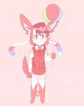 ambiguous_gender anthro anthrofied balloon clothed clothing hat headgear headwear holding_balloon holding_object inflatable pokemorph ribbons simple_background solo sweater topwear turtleneck amaruu nintendo pokemon amaruu_sylvia canid canine eeveelution generation_6_pokemon mammal pokemon_(species) sylveon 4:5 absurd_res hi_res