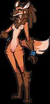 alpha_channel anthro biped breasts canid canine countershade_face countershade_fur countershade_torso countershading dipstick_tail female fur genitals hair jam_(artist) mammal markings orange_body orange_fur pussy simple_background solo tail tail_markings transparent_background