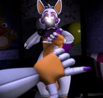 2024 3d_(artwork) animatronic anthro balloon balls bedroom_eyes big_balls black_sclera brown_nipples canid canine cellphone claws digital_media_(artwork) electronics eyebrows five_nights_at_freddy's five_nights_at_freddy's_world fox genitals hair half-closed_eyes hand_over_crotch holding_cellphone holding_object holding_phone hook hook_hand inflatable inside lolbit_(fnaf) machine male mammal multicolored_body narrowed_eyes nipples orange_body phone pose poster purple_claws raised_eyebrow robot scottgames seductive selfie sfmmations solo source_filmmaker standing taking_picture taking_selfie thick_thighs two_tone_body white_body white_ears white_eyes white_hair