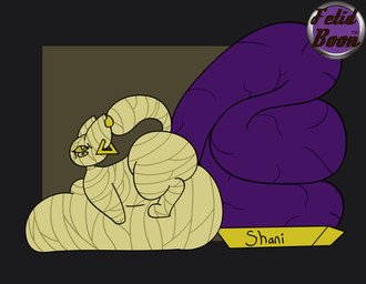 big_butt butt colored_feces excessive_feces feces female feral huge_butt hyper hyper_feces litter_box litter_box_usage overweight overweight_feral pooping purple_feces solo unusual_feces bon_(artist) shani_(bon) domestic_cat felid feline felis mammal mummy undead absurd_res hi_res