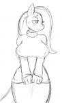 anthro anthrofied big_breasts blush bodily_fluids breasts clothed clothing clothing_lift eyelashes eyes_closed female flashing humor joke nipple_outline shirt shirt_lift solo sweat sweater text tongue tongue_out topwear sssonic2 friendship_is_magic hasbro my_little_pony fluttershy_(mlp) equid equine horse mammal pony 2d_animation animated english_text frame_by_frame short_playtime sketch